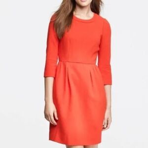 J. Crew Red Wool Teddy Dress